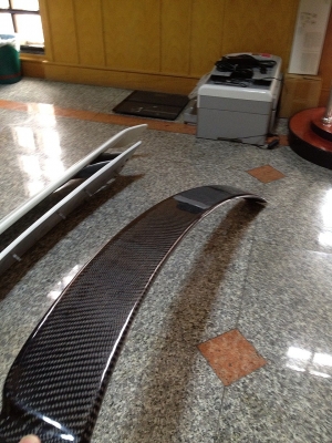 ขายแก๊ปหลังBMW. E46 คาร์บอนไฟเบอร์เครฟล่าลาย2