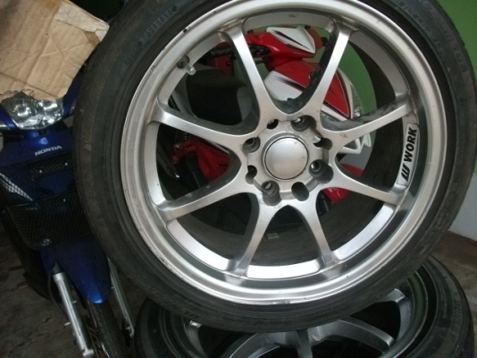 ขายล้อแม็ก17พร้อมยางอแด็ปเตอร์4รู100ออก4รู114