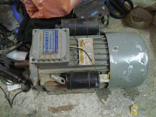 ขาย !!  มอเตอร์ (motor) 1.5 HP.220v.พร้อมใช้งาน ยี่ห้อจีน