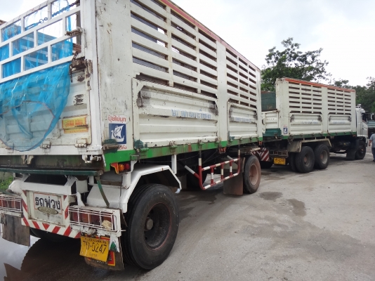 ขายด่วน  รถสิบล้อสองเพลาดัมพ์  พ่วง  แม่-ลูก  HINO  MEGA  260  สภาพเดิมๆ  พร้อมใช้งานทันที