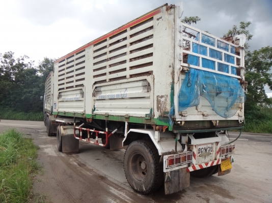 ขายด่วน  รถสิบล้อสองเพลาดัมพ์  พ่วง  แม่-ลูก  HINO  MEGA  260  สภาพเดิมๆ  พร้อมใช้งานทันที