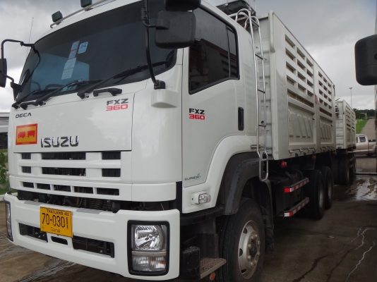 ขายดาวน์   รถสิบล้อสองเพลาดัมพ์  พ่วง แม่-ลูก  ปี56  ISUZU  360  ลูก3เพลา กระบะสามมิตร  รถวิ่งแค่   9500  กิโลเมตร  สภาพป้ายแดง