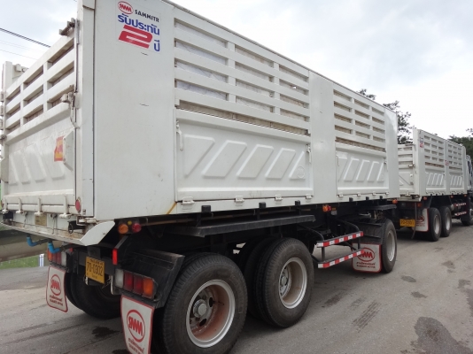 ขายดาวน์   รถสิบล้อสองเพลาดัมพ์  พ่วง แม่-ลูก  ปี56  ISUZU  360  ลูก3เพลา กระบะสามมิตร  รถวิ่งแค่   9500  กิโลเมตร  สภาพป้ายแดง