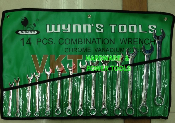 ชุดประแจแหวนข้างปากตาย WYNN's 14 ตัว