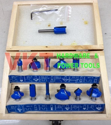 ชุดดอกเราเตอร์เซาะร่อง ขนาดแกนเล็ก,แกนใหญ่ กล่องไม้