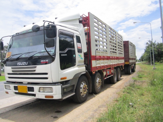 ขาย ISUZU GIGA 320 กับ 360 แรงม้า รถพ่วง/แม่-ลูก/คอกเกษตร/ 24 ล้อ/คานหน้าคู่ /ไม่ดั๊ม/แก๊ส 10 ลูก/รถใช้งานมา 2 ปี รุ่นเดียวกันมีอยู่ 4 คัน