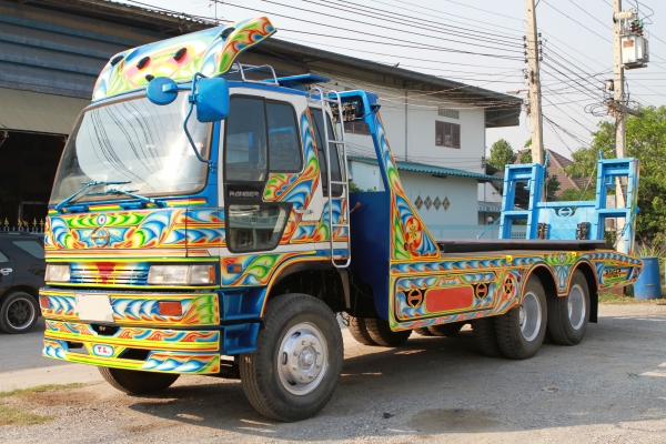 ขายถูกเทรนเลอร์บรรทุกรถเกี่ยวข้าว รถตีดิน  แมคโค 10 ล้อ 2 เพลา