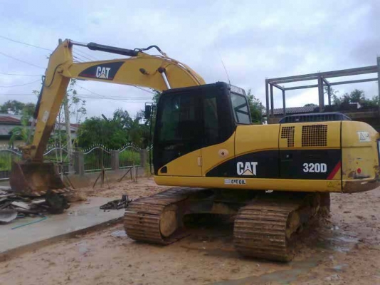 ขายด่วนรถแบคโฮ CAT 320 D  กระบอกสีดำ  พร้อมใช้งาน  เล่มทะเบียนพร้อม