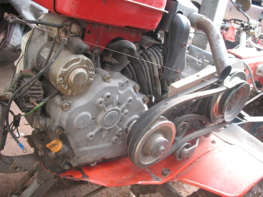 รถพรวนดิน ขนาดเจ็ดแรงม้า พร้อมเทรลเลอร์