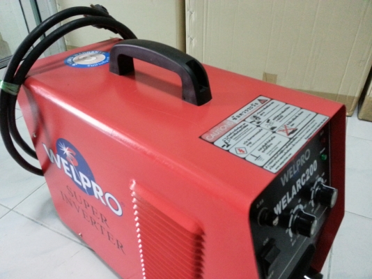 เครื่องเชื่อมอินเวอร์เตอร์WELPRO ขนาด200A พร้อมใช้งานครับ