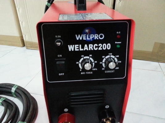เครื่องเชื่อมอินเวอร์เตอร์WELPRO ขนาด200A พร้อมใช้งานครับ