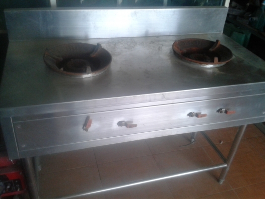 ขายเตาแก็สสแตนเลส สองหัว