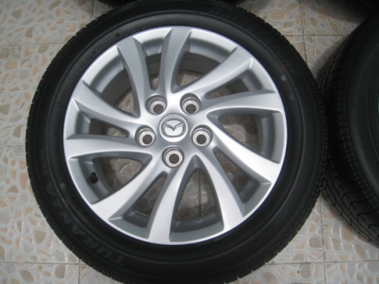 ขายล้อแม็ก  Mazda3 MC ป้ายแดง 16"x6.5" et50 5รู114.3+ ยางปี 1913 สนใจติดต่อเล็กคลองสามครับ (081-3747940)
