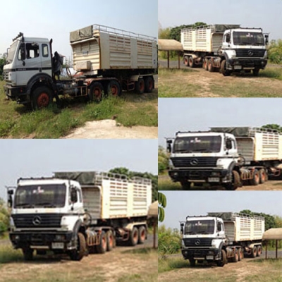 ขายด่วน รถบรรทุก Benz มือสอง เทเลอร์พร้อมหาง 2เพลา ขายด่วน รถบรรทุก Benz มือสอง เทเลอร์พร้อมหาง 2เพลา