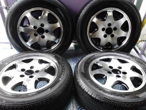 ล้อแม็กเดิมติดรถ HONDA CivicFD16 Odyssey15 FB15 พร้อมยางสวยๆ