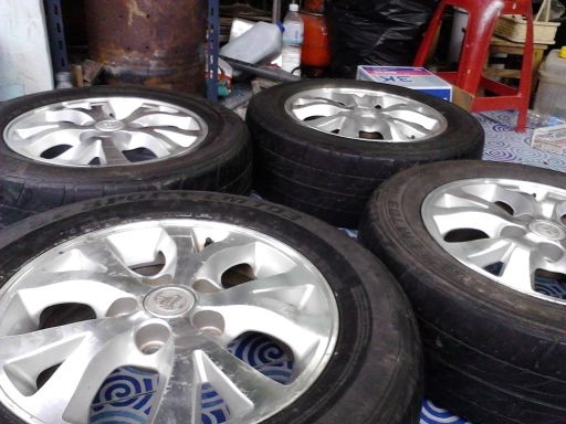 ล้อแม็กเดิมติดรถ HONDA CivicFD16 Odyssey15 FB15 พร้อมยางสวยๆ