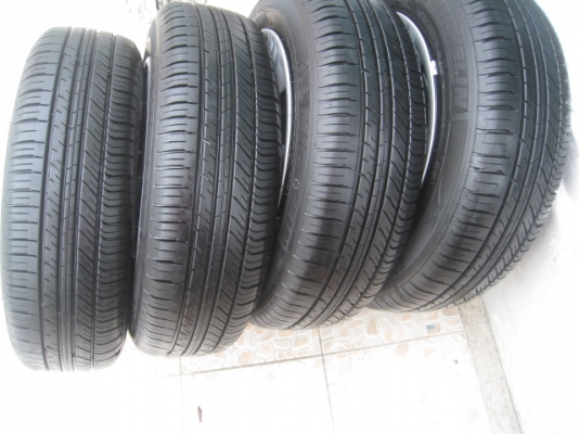 ขายกะทะล้อ Honda city ขอบ15 4รู100 +ฝาครอบ + ยาง Michelin energy xm1 175/65r15 ปี 13 (081-3747940)