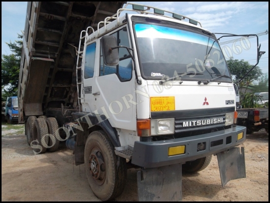 ขายด่วน รถบรรทุก 10 ล้อ MITSUBISHI FUSO 527M-TF58XX  220 เทอร์โบแท้  ปี 42 ดั้ม รถสวยสภาพเดิมๆ พร้อมใช้งาน ราคาสุดคุ้ม