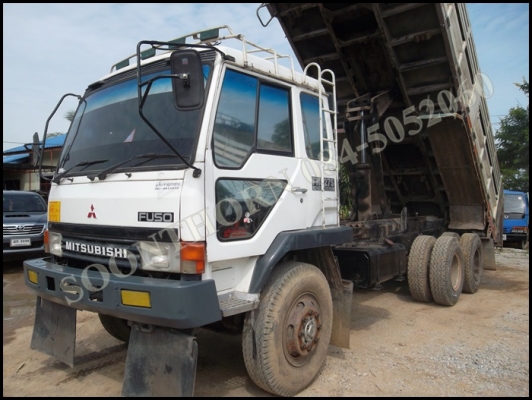 ขายด่วน รถบรรทุก 10 ล้อ MITSUBISHI FUSO 527M-TF58XX  220 เทอร์โบแท้  ปี 42 ดั้ม รถสวยสภาพเดิมๆ พร้อมใช้งาน ราคาสุดคุ้ม