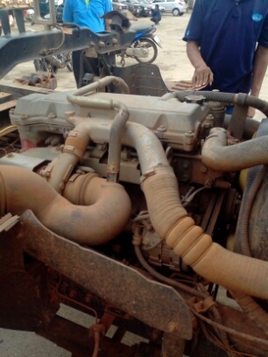 HINO MEGA 150 แรงม้าดั้มสามมิตร ห้างแท้ปี 51 Fหลัง F หน้า