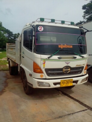 HINO MEGA 150 แรงม้าดั้มสามมิตร ห้างแท้ปี 51 Fหลัง F หน้า