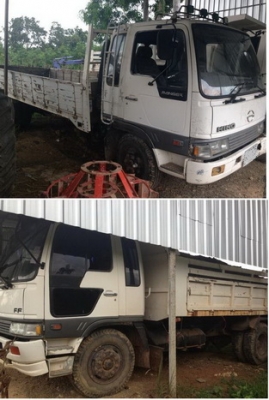 ***ขายแล้วครับขอบคุณ Truck2hand ขายแพ็คคู่ สุดเร้า!!! 6ล้อดั๊มดินใหญ่195+รถ6ล้อช่วงยาว6.20ม. ///6ล้อดั๊มดิน HINO FF3HJLA ห้างแท้เครื่องเดิมเกียร์เดิมคัสซีใหญ่ HO7D 195Hp แห้งแรงไม่เยิ้ม ช่วงล่างแน่นคัสซีใหญ่สวยเดิม ทั้งเส้น ไม่มีผุไม่มีดาม ดั๊มยิงหน้า กระ