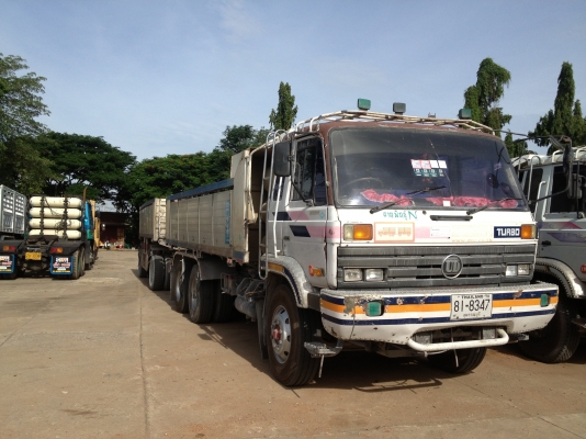 NISSAN UD CWM430 290 hp ก๊าซ NGV กระบะดั้มพ์ พร้อมลูกพ่วง 2 เพลา