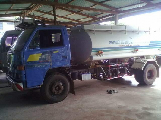 ISUZU NPR59PU 115 4BD1 ห้างแท้หูช้างครบ เกียร์สั้น ยกหัวได้ พร้อมถังน้ำมันยาว 5 เมตร 2 หัวจ่าย ช่วงล่าง F หน้าหลัง