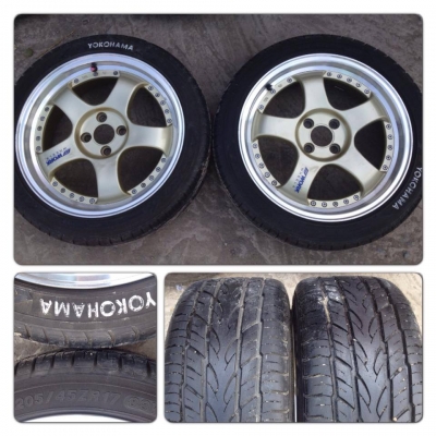 ขายแม็กมือ2ขอบ17 W Work S1 4รู100 + ยาง ราคา3,900 บาท ***มี2วง***