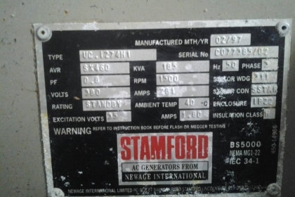 ขายเครื่องปั่นไฟ stamford 185 Cummins kva สภาพสวยๆพร้อมใช่ ครับสนใจสอบถามกันได้ครับหรือแวะมาดูมาชมกันก่อนได้ที่บ้านครับ ขายเครื่องปั่นไฟ stamford 185 Cummins kva สภาพสวยๆพร้อมใช่ ครับสนใจสอบถามกันได้ครับหรือแวะมาดูมาชมกันก่อนได้ที่บ้านครับ