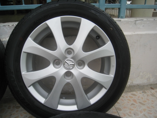 ขายล้อแม็ก Mazda2 ป้ายแดง 15"x6" et45 4รู100 + ยางปี 1313 สนใจติดต่อเล็กคลองสามครับ (081-3747940)