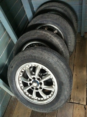 ล้อลายกล้วยยี่ห้อAF(Japan) ใส่ได้ทั้ง 4 รู 100 และ 114