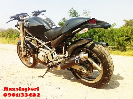 แม็กสิงห์บุรี//DUCATI MONSTER M400  ปี2001 สภาพสวย พร้อมท่อสูตร TEMINONI 108000 ด่วน