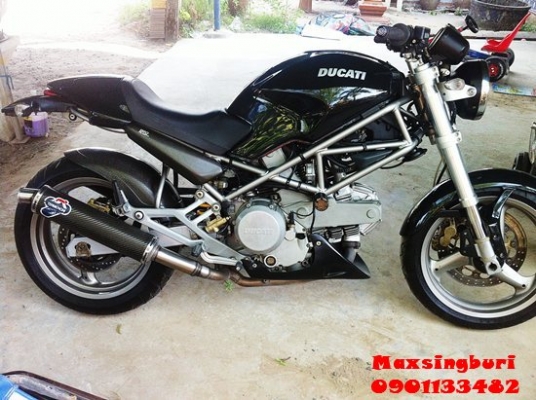 แม็กสิงห์บุรี//DUCATI MONSTER M400  ปี2001 สภาพสวย พร้อมท่อสูตร TEMINONI 108000 ด่วน