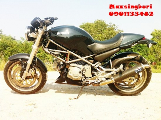 แม็กสิงห์บุรี//DUCATI MONSTER M400  ปี2001 สภาพสวย พร้อมท่อสูตร TEMINONI 108000 ด่วน