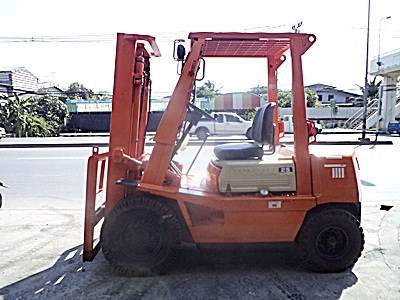 ขายรถยกโตโยต้า 2.5 ตัน เครื่องเบนซิน กระบอกคู่ เสาสูง 3 เมตร  พวงมาลัยเพาเว่อร์  สีเดิมจากนอก นำเข้าจากญี่ปุ่น ใช้งานได้ทันที