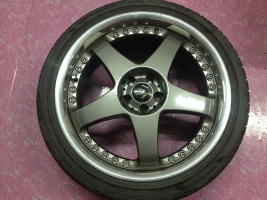 ขายแม็กซ์มือ2 ขอบ18 แท้ W WORK 5 รู100 +ยาง ราคา 11900 ถูก