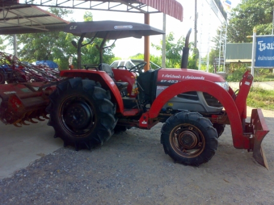 ขายด่วนรถไถยันมาร์EF453Tพร้อมอุปกรณ์ใบมีดดันดินหน้าและโลเตอร์เตอร์ลรี