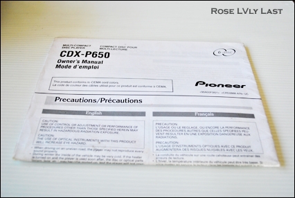 Pioneer CDX-P650 (จัดส่งคุณ กมลาสน์ เรียบร้อยครับ)