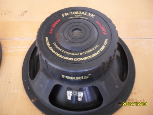 ขาย ลำโพงติดรถยนต์ FERRIS 10 นิ้ว 400 Watt  2  ตัว