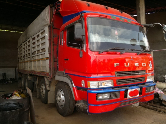 ขายรถ 24 ล้อ 2 เพลา แม่-ลูก กระบะเหล็กคอกเกษตรไม่ดั้ม MITSUBISHI FUSO SUPER GRERT รถสวย