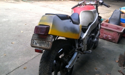 ขาย ยามาฮ่า FZR 400 โครงมิเนียม เดลตร้าบ็อก มีทะเบียน ไม่โอน สภาพตามรูปครับ ขาย ยามาฮ่า FZR 400 โครงมิเนียม เดลตร้าบ็อก มีทะเบียน ไม่โอน สภาพตามรูปครับ