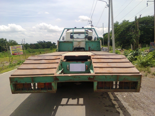 ขายด่วน10ล้อ2เพลาตอนเหลือ1เพลาเทเลอร์สอดเหล็กIบีมหน้า6นิ้วแข็งแรงบรรทุกแม็คโคร200-320แข็งแรงราคาถูก