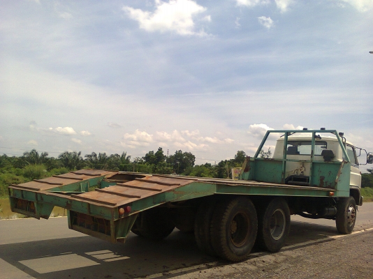 ขายด่วน10ล้อ2เพลาตอนเหลือ1เพลาเทเลอร์สอดเหล็กIบีมหน้า6นิ้วแข็งแรงบรรทุกแม็คโคร200-320แข็งแรงราคาถูก