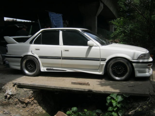 โตโยต้า โคโลล่า โดเรมอน เครื่องดีมาก พวงมาลัยเพาเวอร์ สีขาวมุกสวย 58000