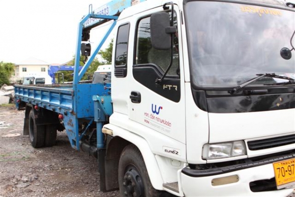 ขายรถบรรทุก6ล้อติดเครน !รถออกห้างแท้!