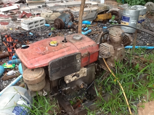 ขายด่วนปั้มลมล้างบ่อบาดาล เครื่องมิชชู 11แรงปั้มลมสามหัว