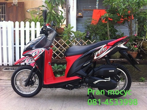ขายhonda click combi brake สีดำเเดง ปี2555