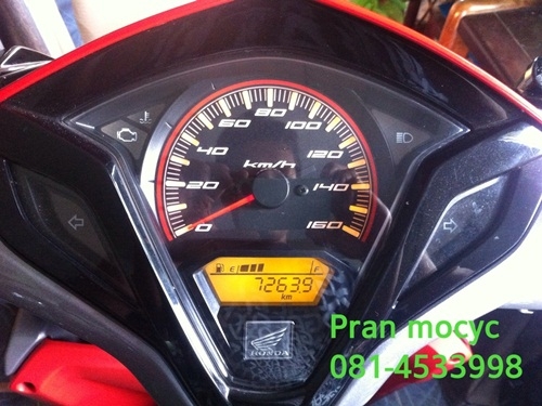 ขายhonda click combi brake สีดำเเดง ปี2555 ขายhonda click combi brake สีดำเเดง ปี2555