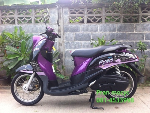 ขายyamaha finoสีม่วงดำ ปี2555